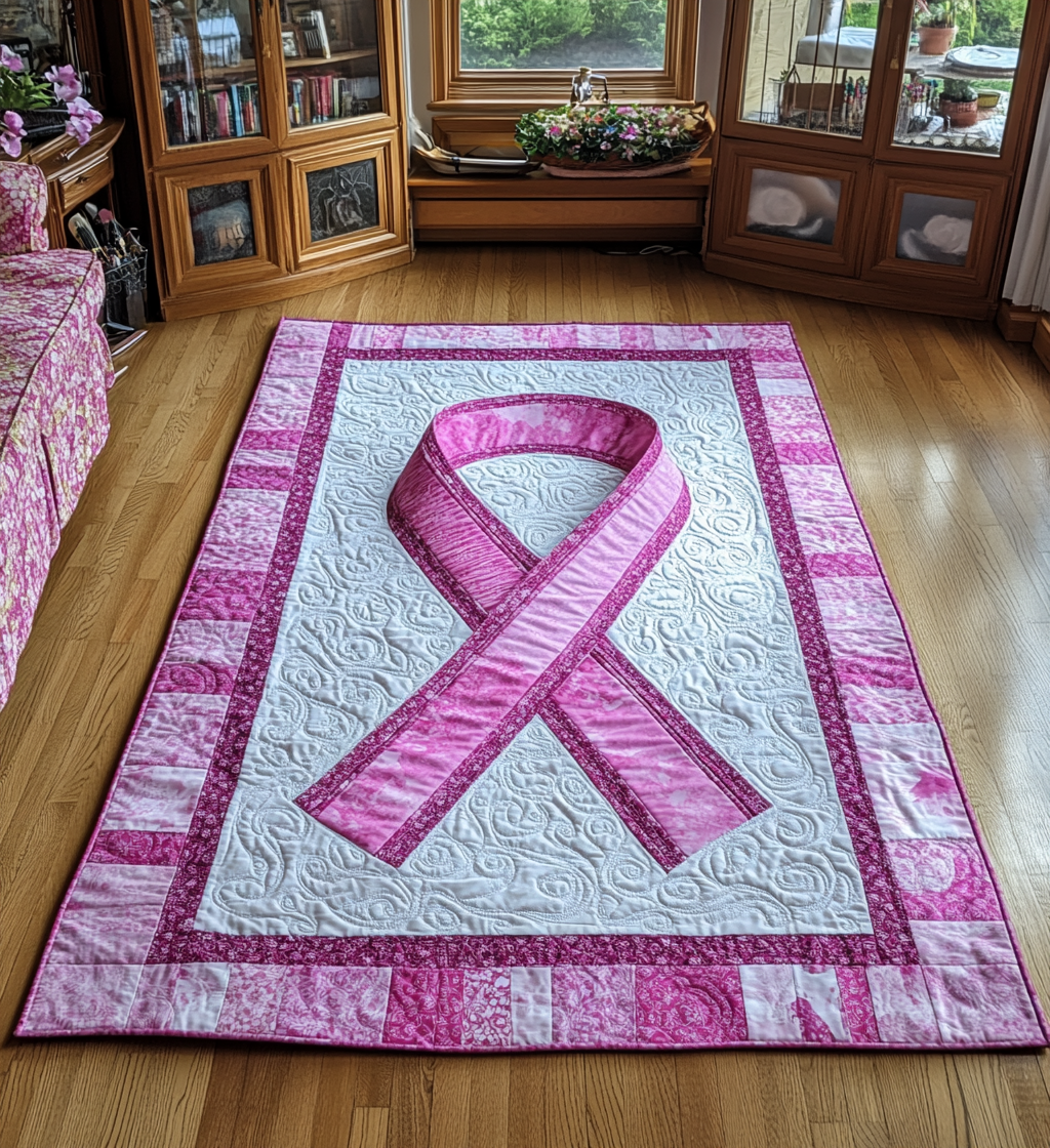 Breast Cancer Ribbon DAI281124090 Quilt Blanket