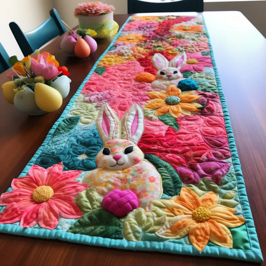 Rabbit TAI260224382 Quilted Table Runner