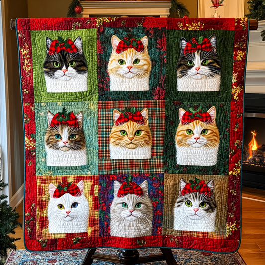 Christmas Cat TAI121024080 Quilt Blanket