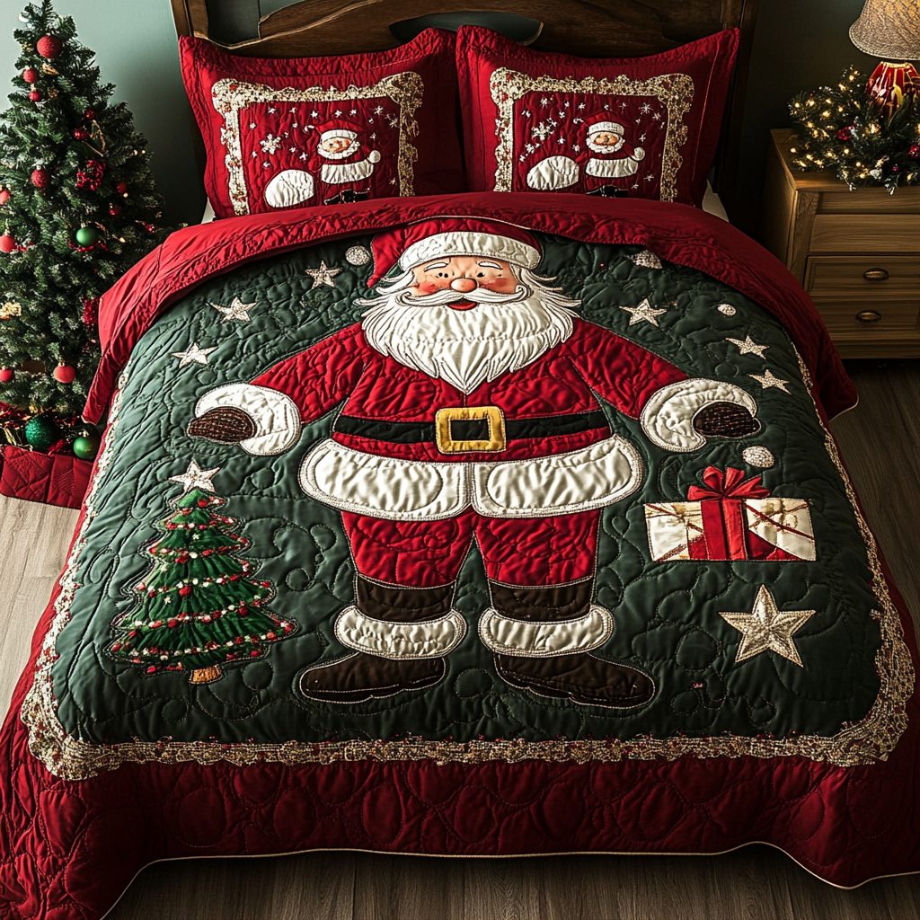 Christmas Santa TAI201124102 Quilt Bedding Set