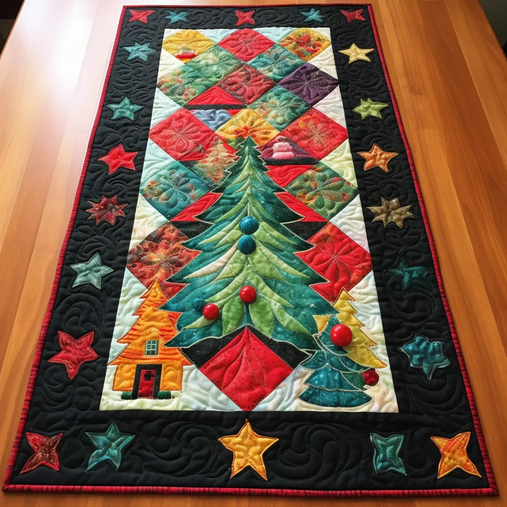 Christmas Tree TAI260224272 Quilted Table Runner