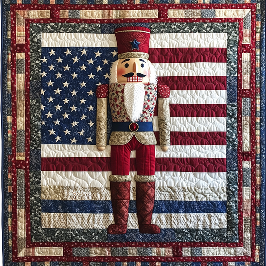 Patriotic Nutcracker DAI231124069 Quilt Blanket