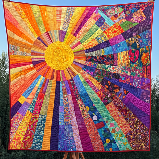 Hippie Sun TAI021024280 Quilt Blanket