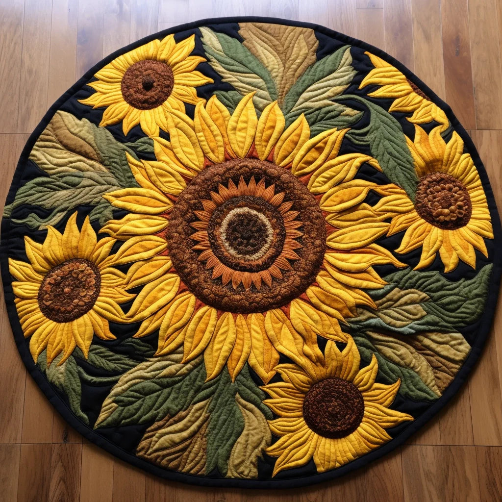 Sunflower TAI221223120 Quilted Round Mat