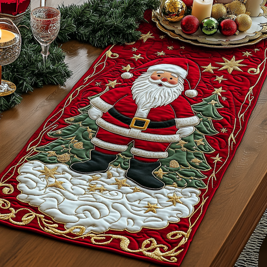 Christmas Santa TAI111124314 Quilted Table Runner