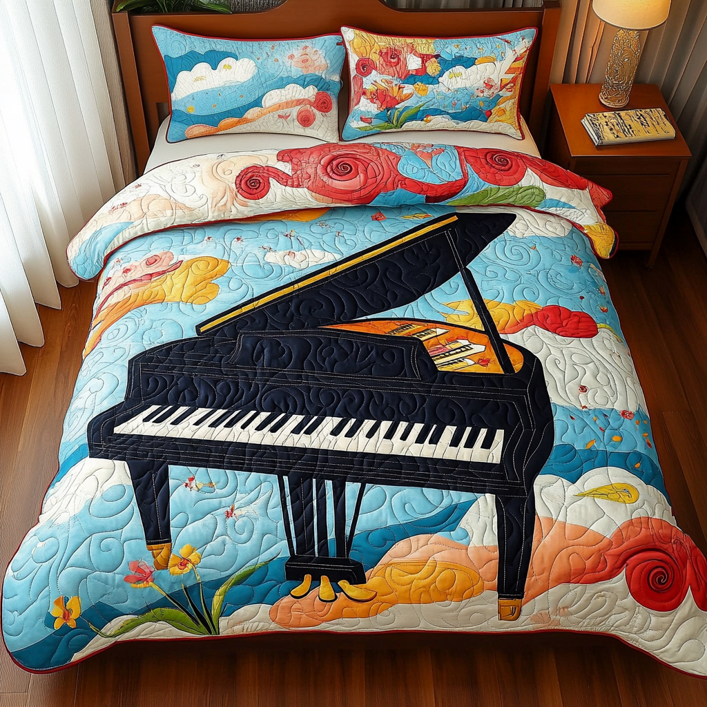 Piano DAI171224216 Quilt Bedding Set