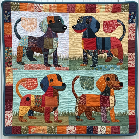 Dachshund DAI190824221 Quilted Placemats