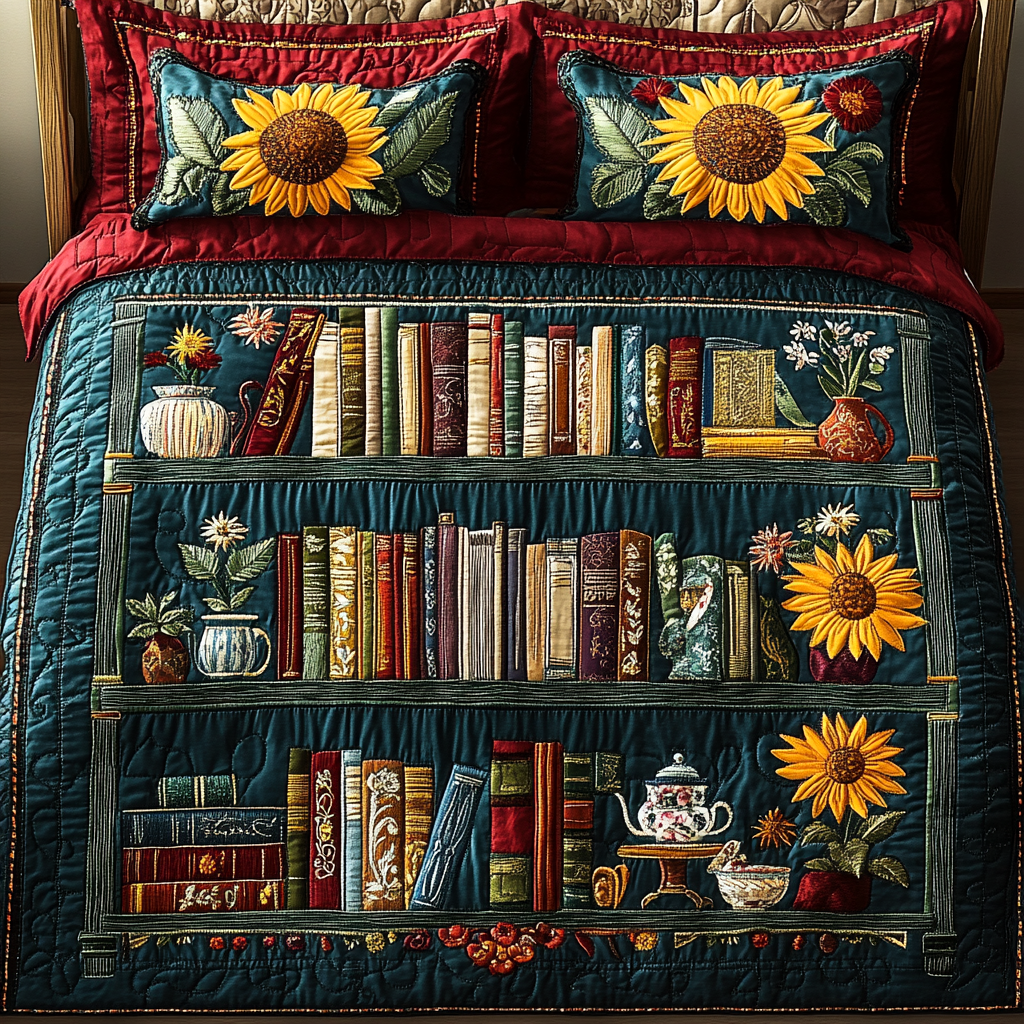 Bookcase TAI111124143 Quilt Bedding Set