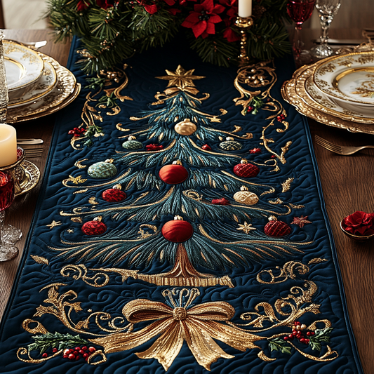 Christmas Tree TAI111124343 Quilted Table Runner