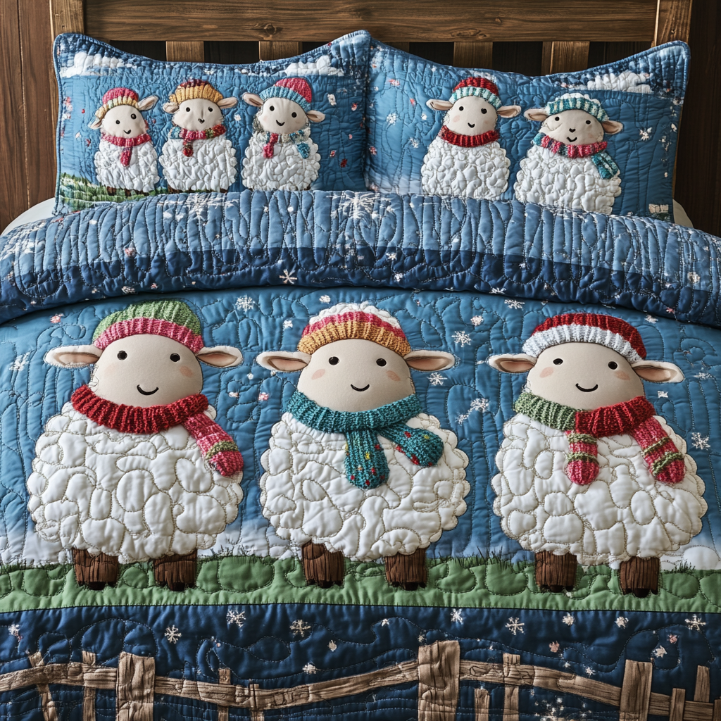 Sheep TAI101224378 Quilt Bedding Set