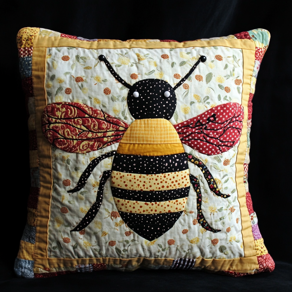 Bee TAI130824178 Quilted Pillow Case