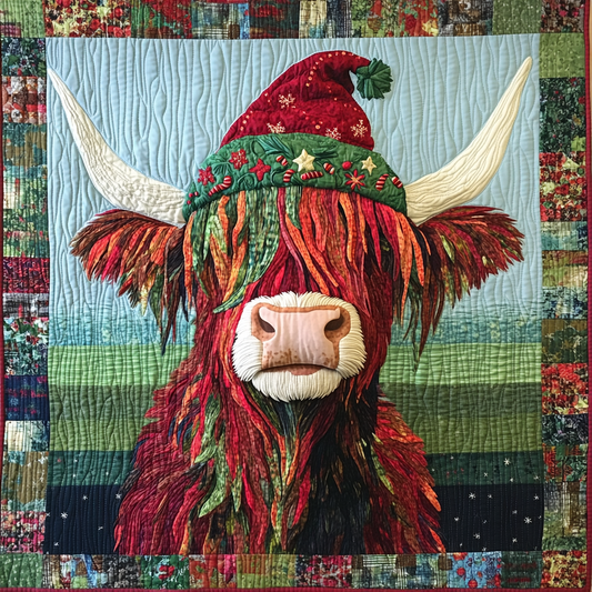 Christmas Highland Cow DAI181124048 Quilt Blanket