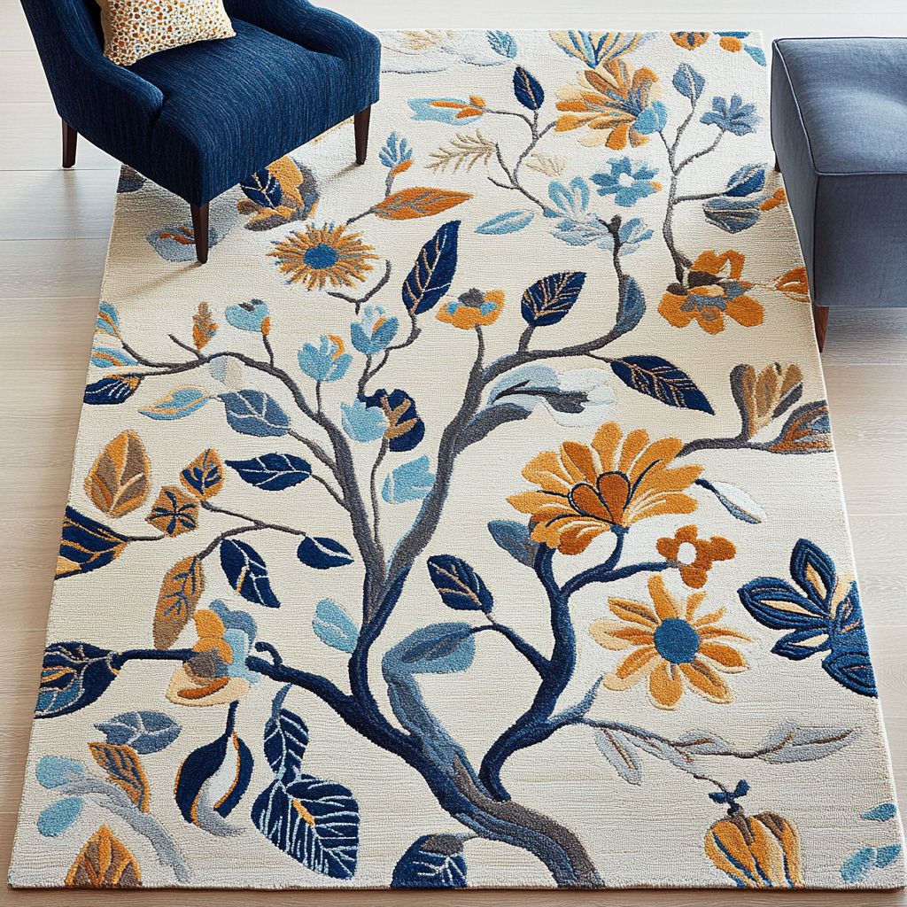 Botanical Flower TAI251124306 Rug