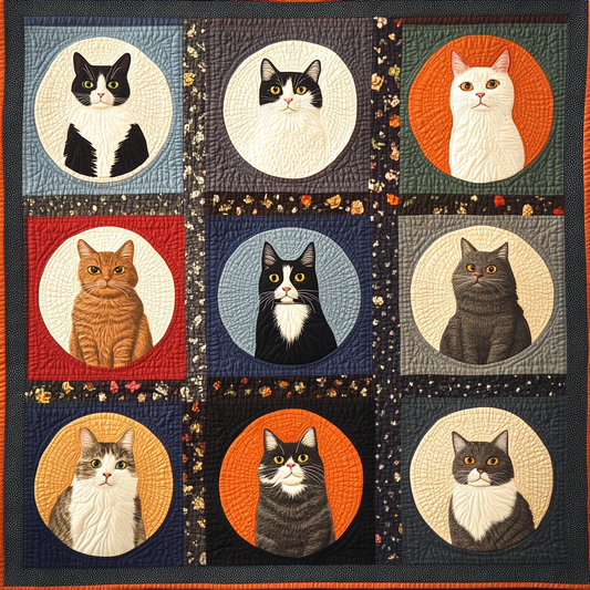 Cat DAI070824094 Quilt Blanket