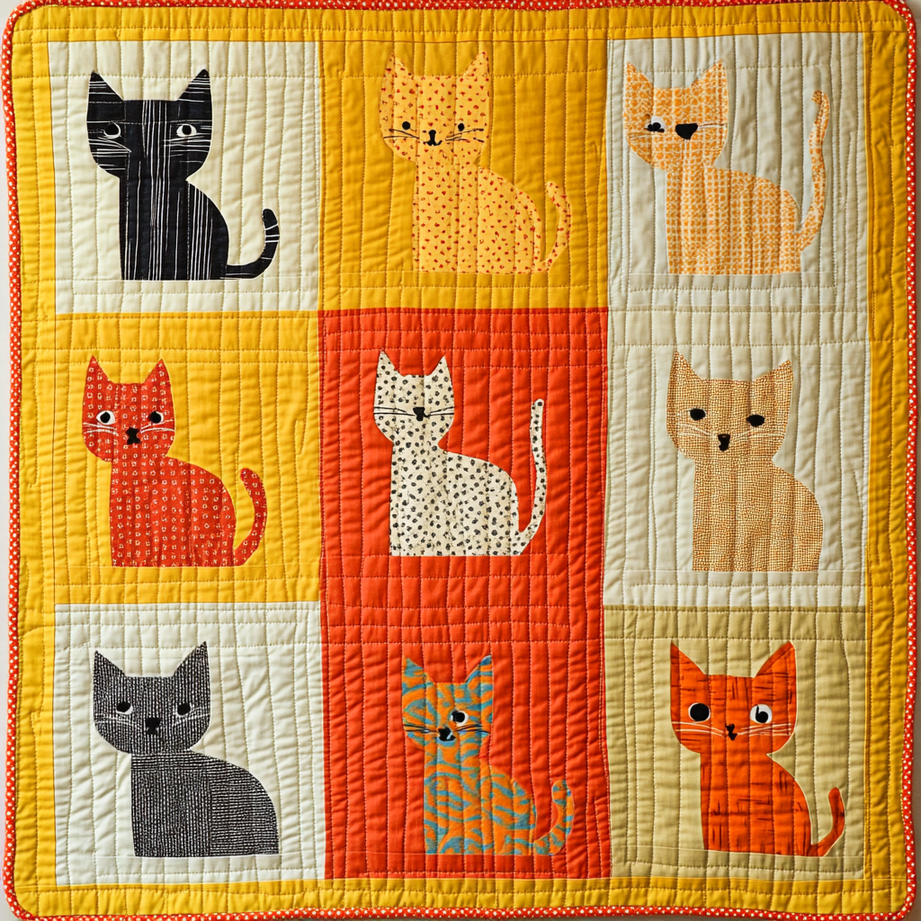 Cat DAI070824019 Quilt Blanket