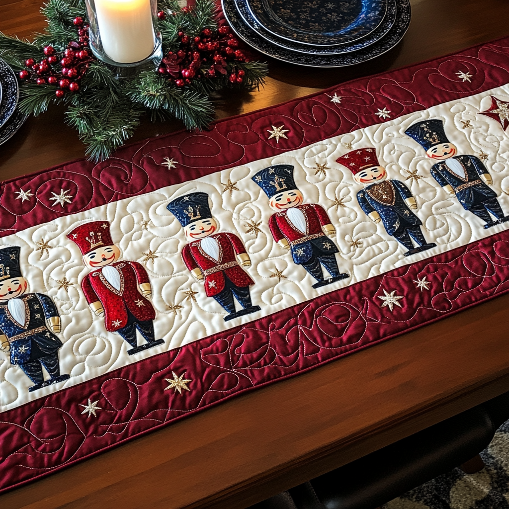 Christmas Nutcracker TAI091024393 Quilted Table Runner