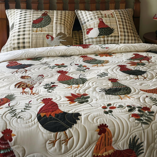 Chicken TAI100724049 Quilt Bedding Set