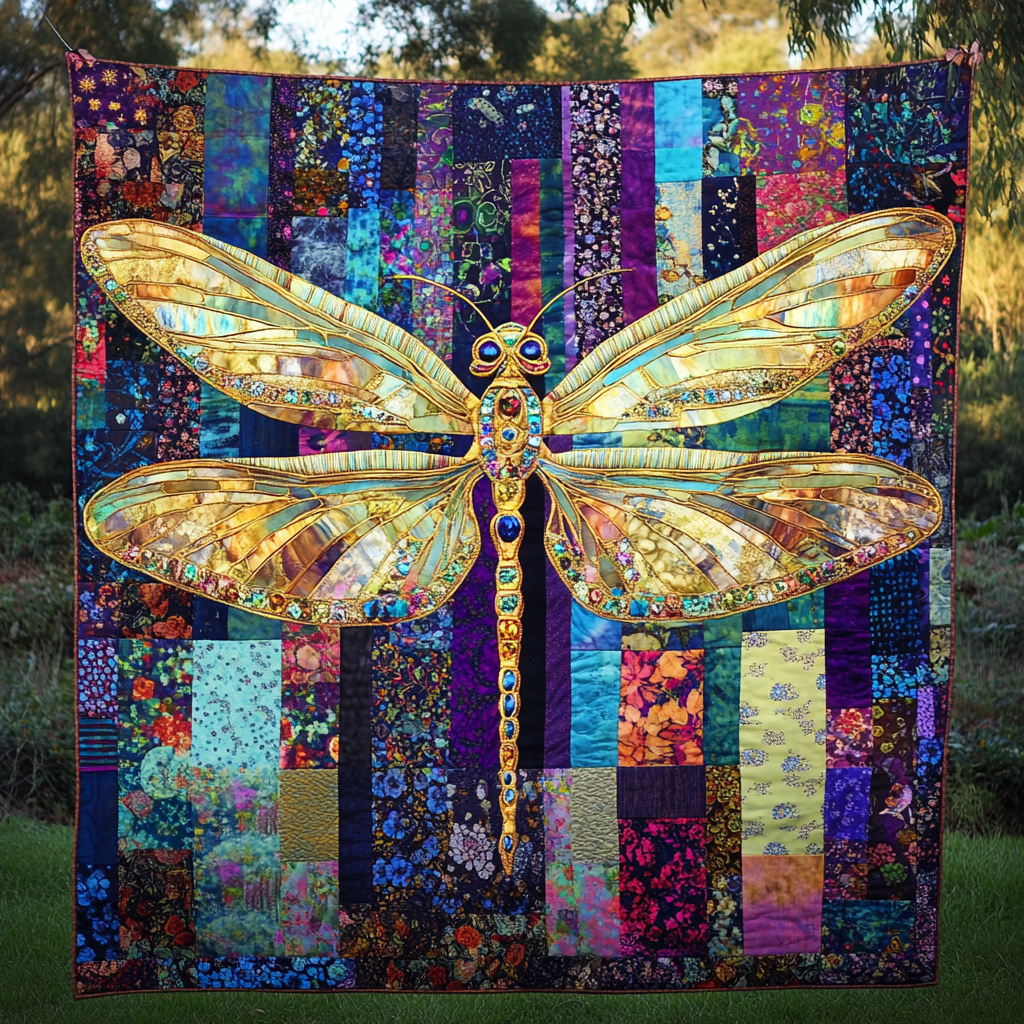 Dragonfly TAI151024419 Quilt Blanket