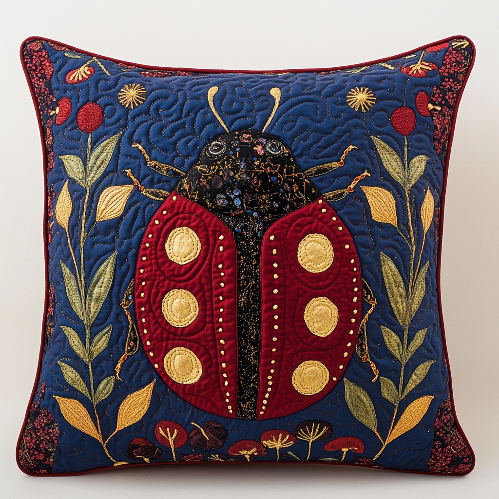 Ladybug DAI25102491 Quilted Pillow Case