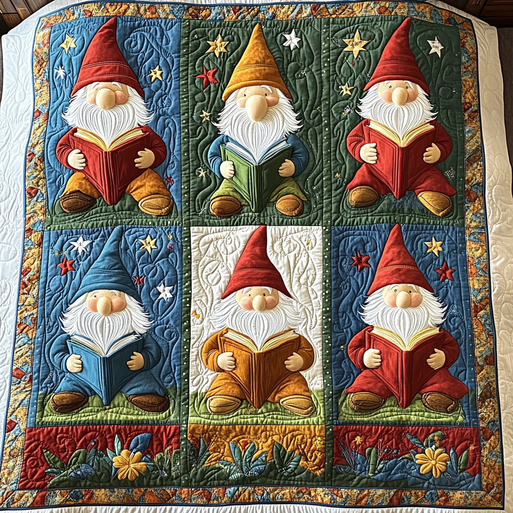 Reading Gnome DAI241224325 Quilt Blanket