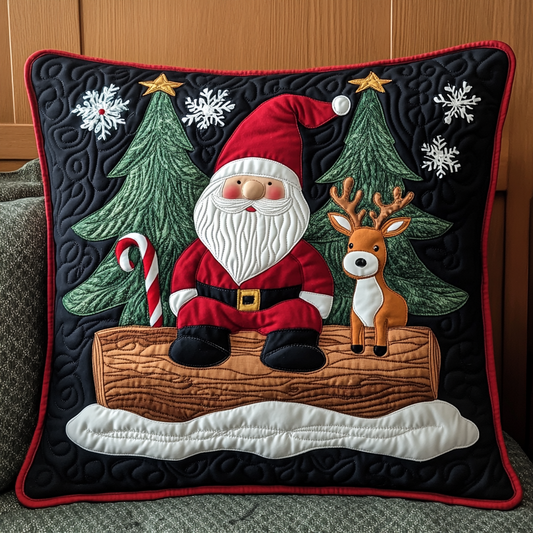 Christmas Santa TAI201124437 Quilted Pillow Case