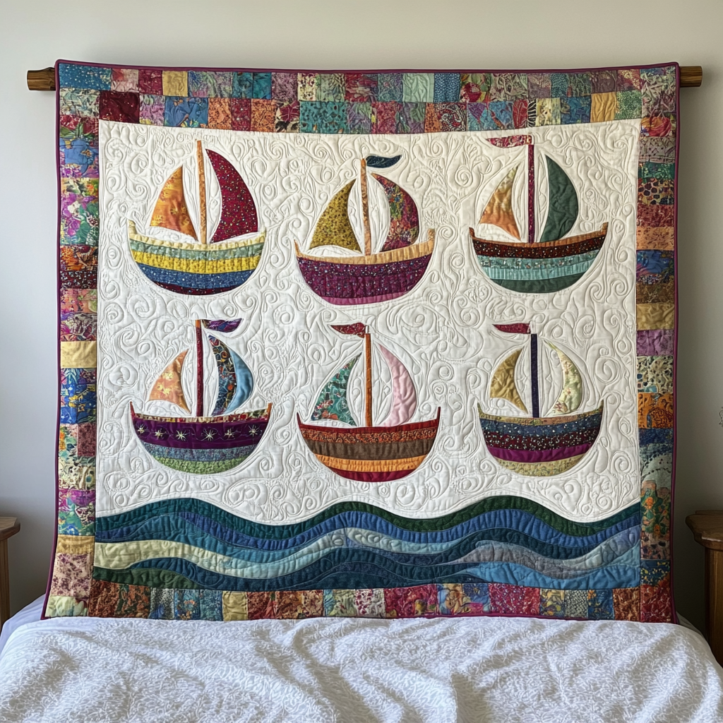 Boat DAI25102483 Quilt Blanket