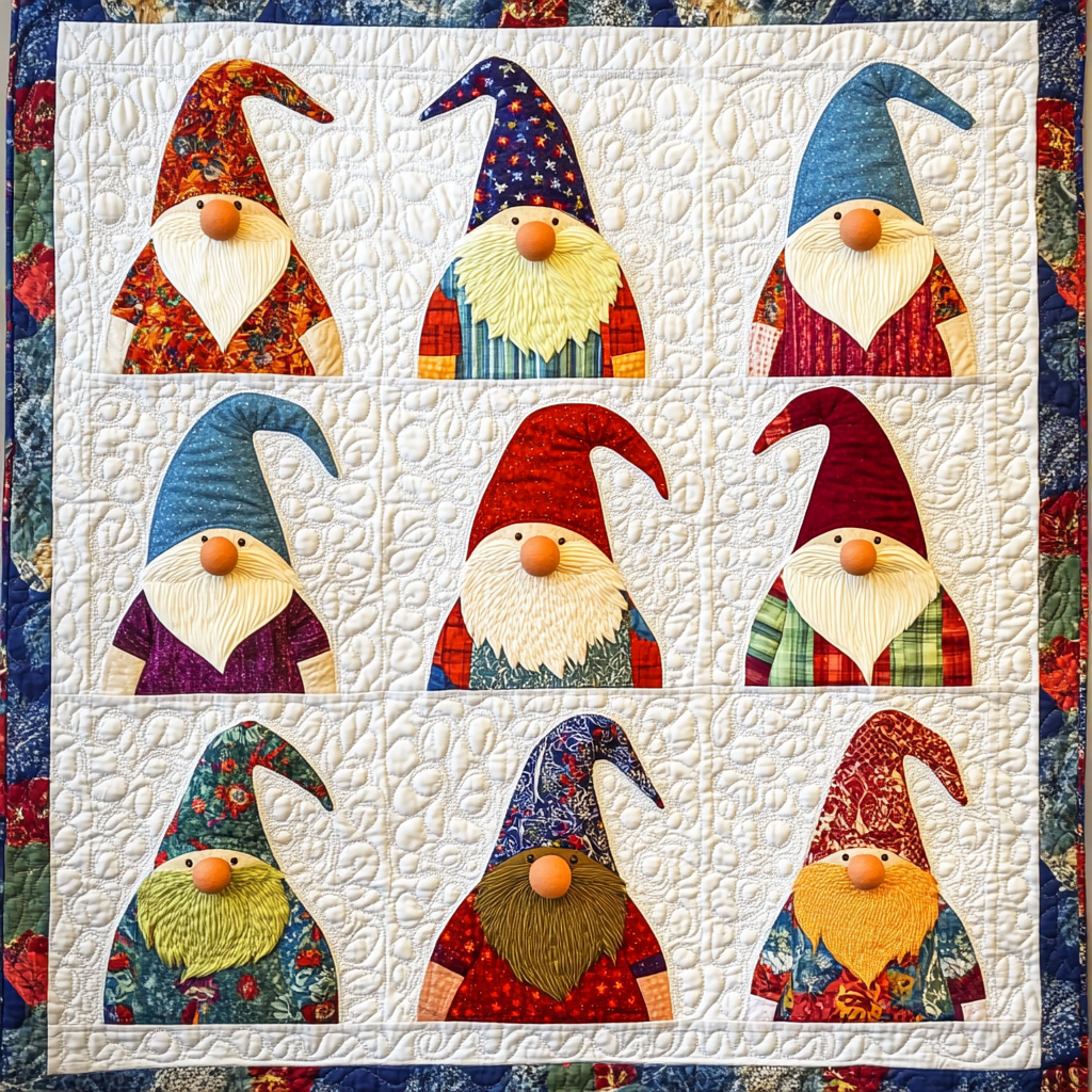 Patriotic Gnome TAI260924045 Quilt Blanket