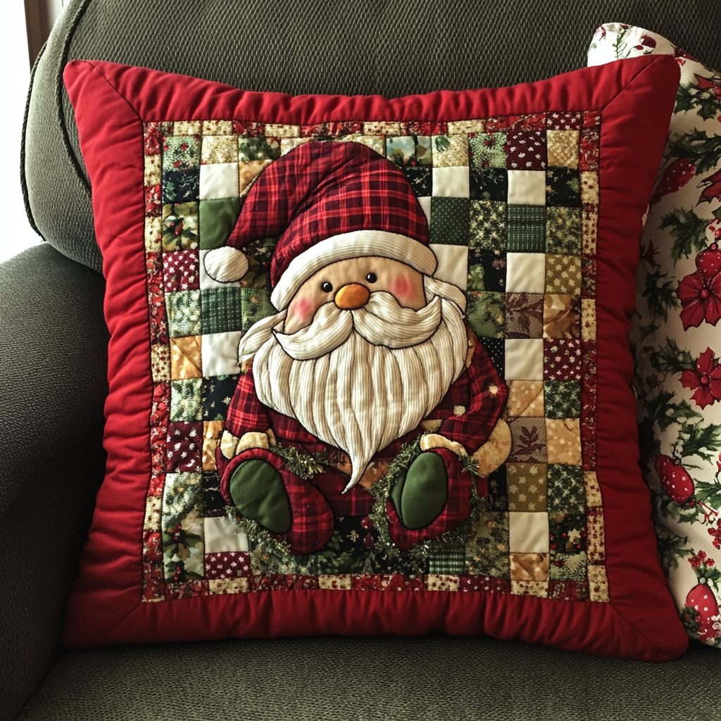 Christmas Santa TAI181024578 Quilted Pillow Case