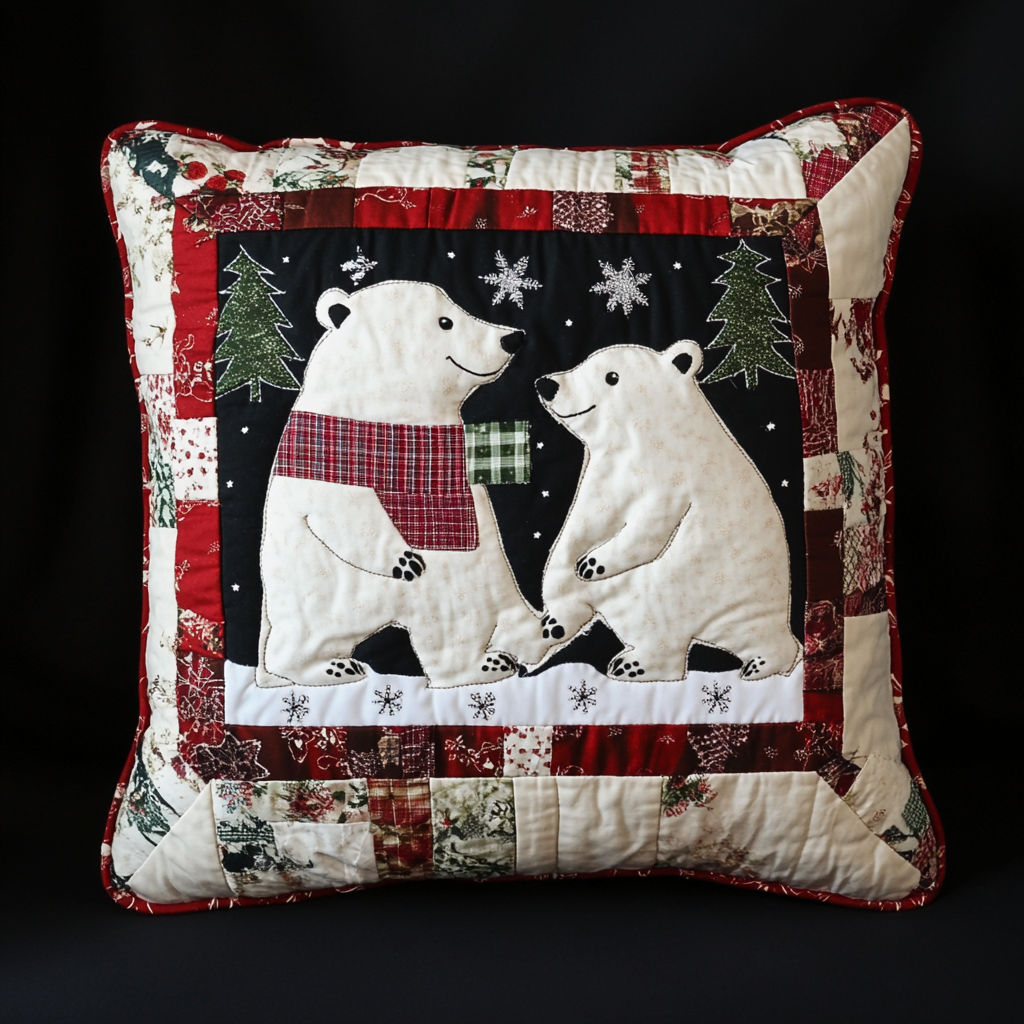 Polar Bear TAI130824132 Quilted Pillow Case