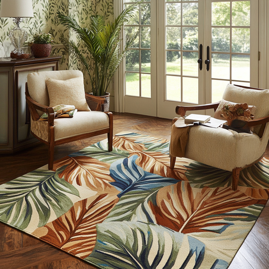 Palm Leaves TAI141124518 Rug