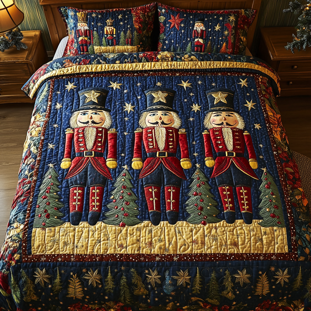 Christmas Nutcracker TAI181024180 Quilt Bedding Set