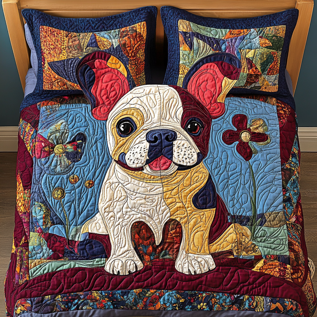 French Bulldog TAI181024168 Quilt Bedding Set