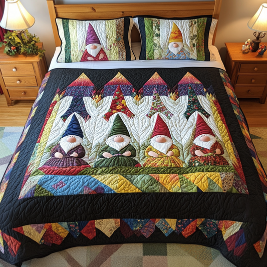 Christmas Gnome TAI181024224 Quilt Bedding Set