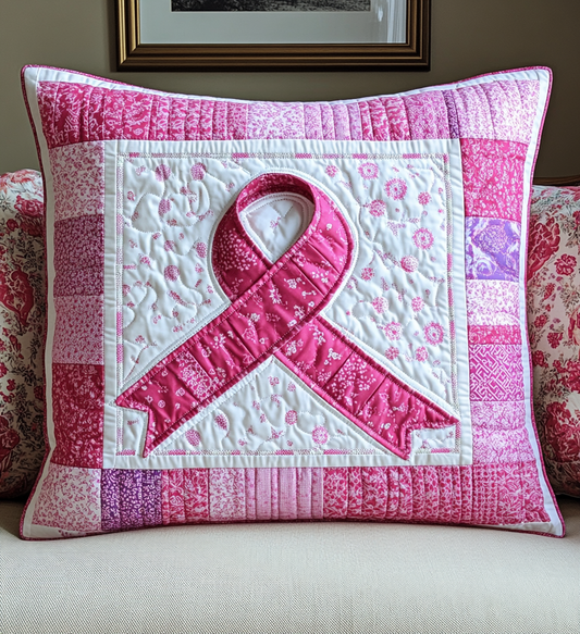 Breast Cancer Ribbon DAI281124025 Quilted Pillow Case