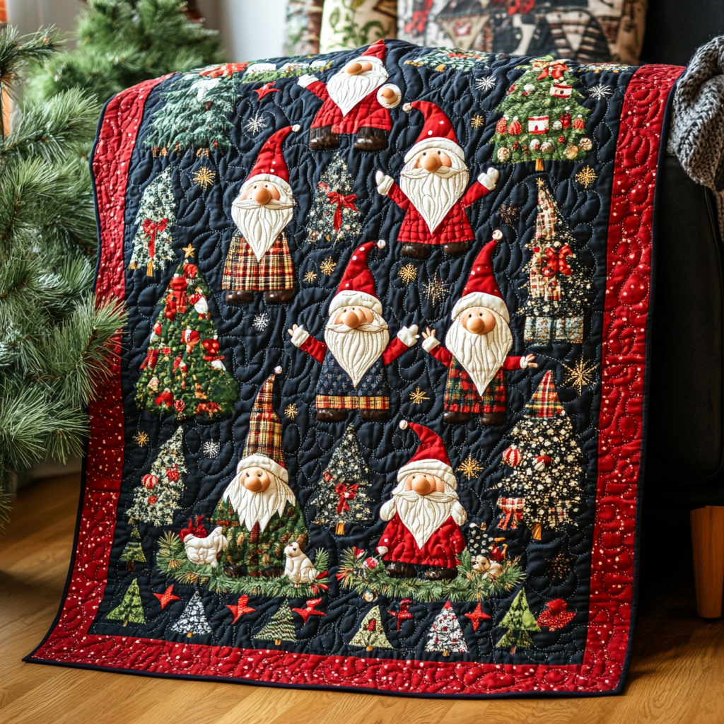 Christmas Gnome TAI260924123 Quilt Blanket