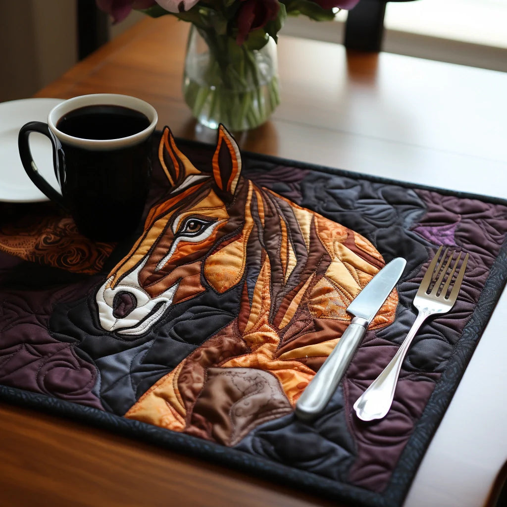 Horse TAI040124177 Quilted Placemats