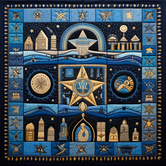 Jewish Hanukkah TAI28122391 Quilt Blanket