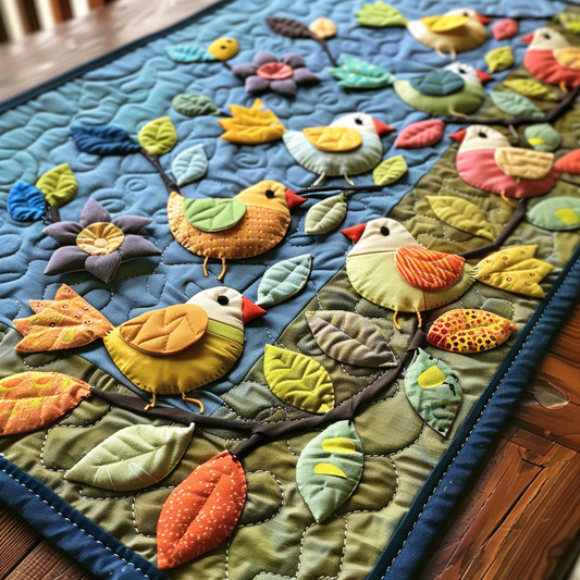 Birds TAI251124203 Quilted Table Runner