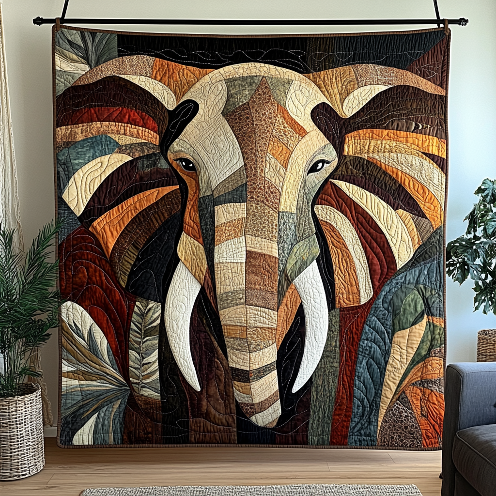 Elephant TAI021024296 Quilt Blanket