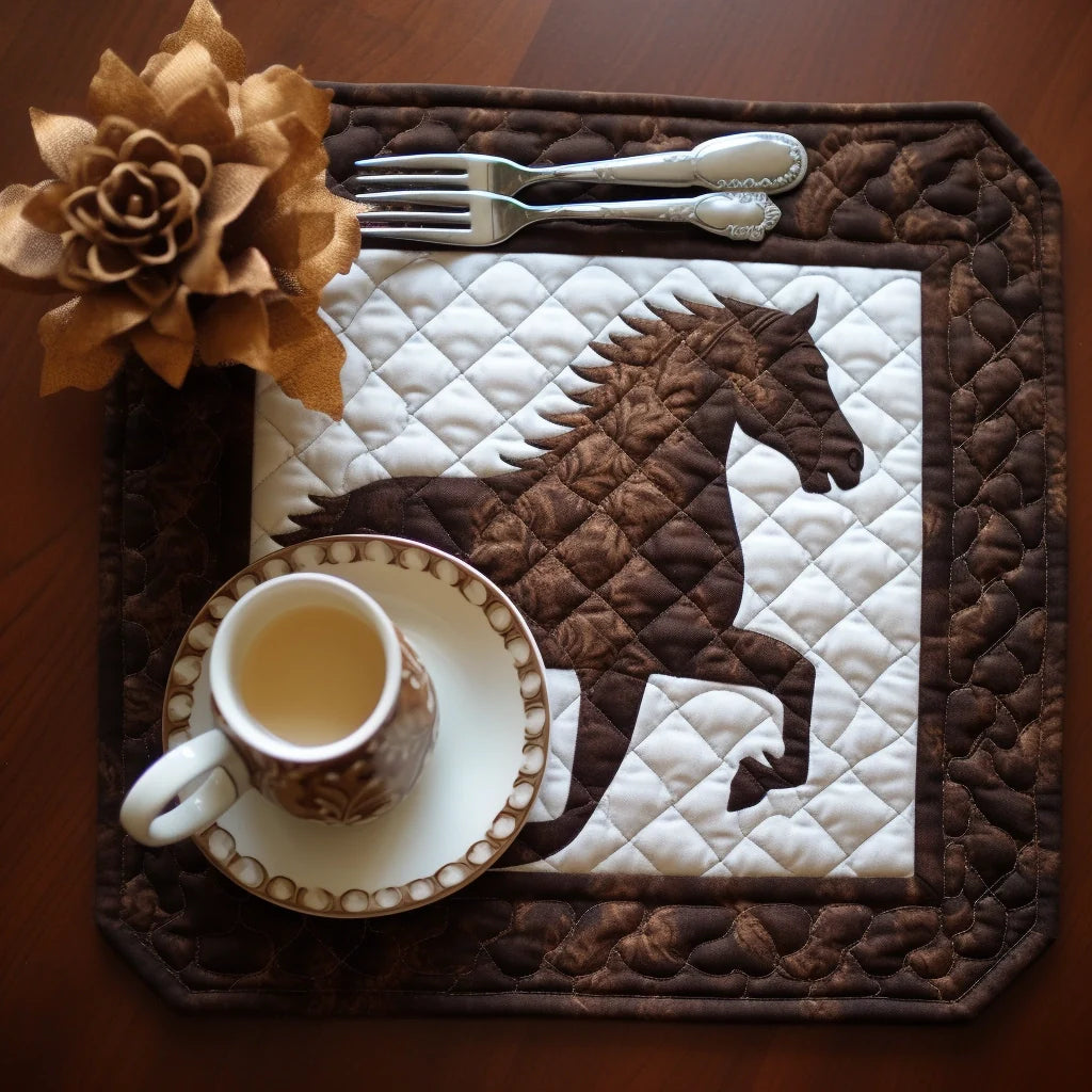 Horse TAI040124310 Quilted Placemats