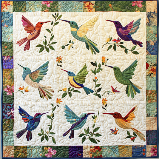 Hummingbird DAI130824113 Quilt Blanket