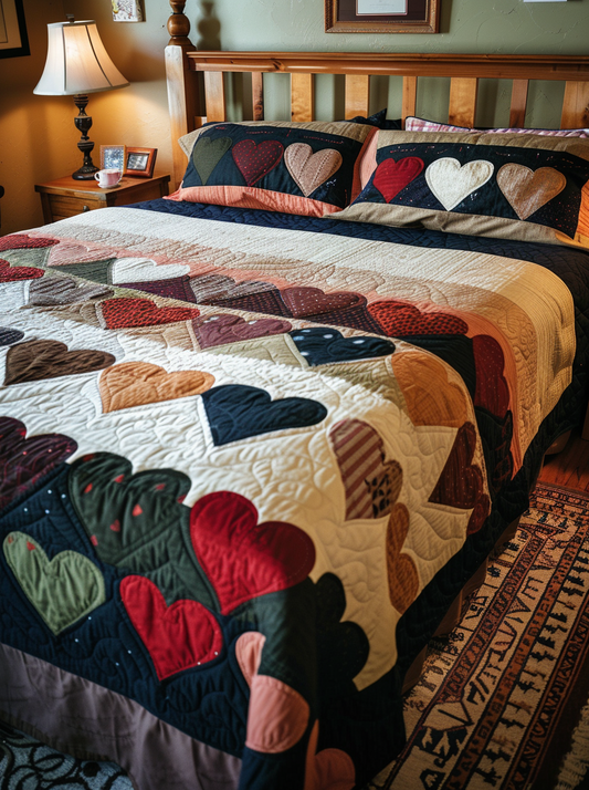 Heart TAI040624044 Quilt Bedding Set