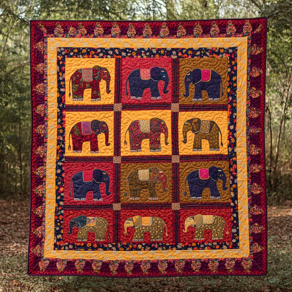 Elephant DAI130824004 Quilt Blanket