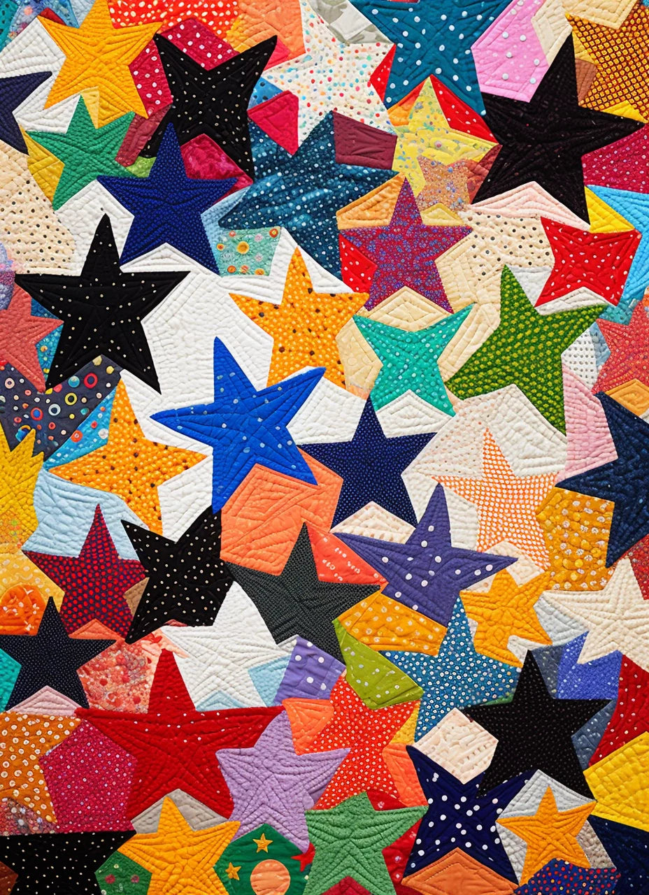 Colorful Star BL11112307 Quilt Blanket