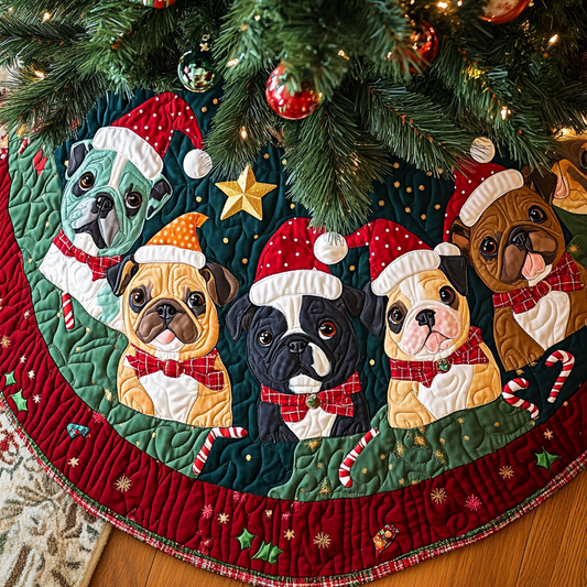 French Bulldog TAI041024199 Quilted Tree Skirt