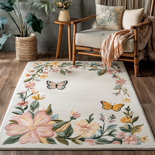 Butterfly Garden TAI141124513 Rug