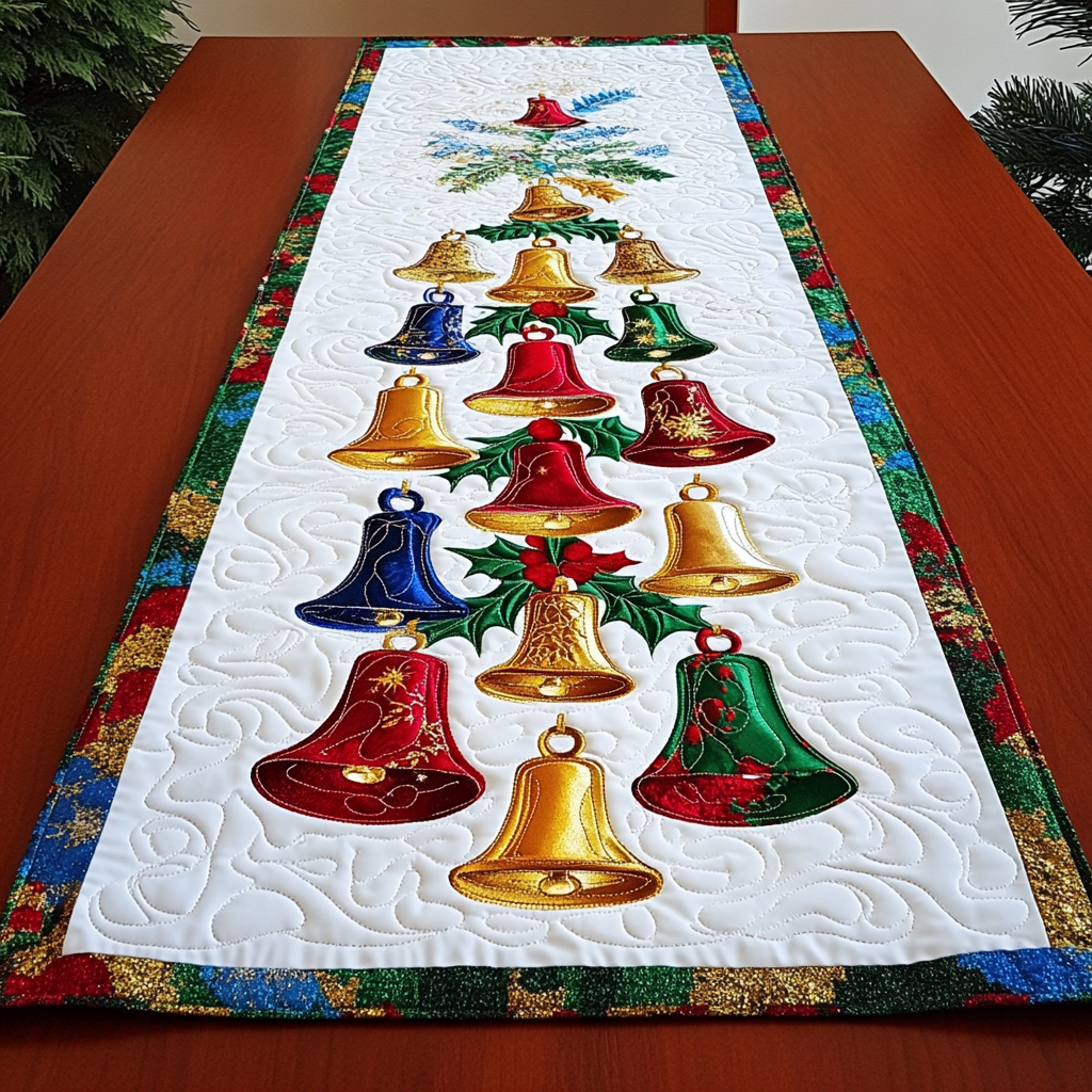 Christmas Bell DAI141124570 Quilted Table Runner