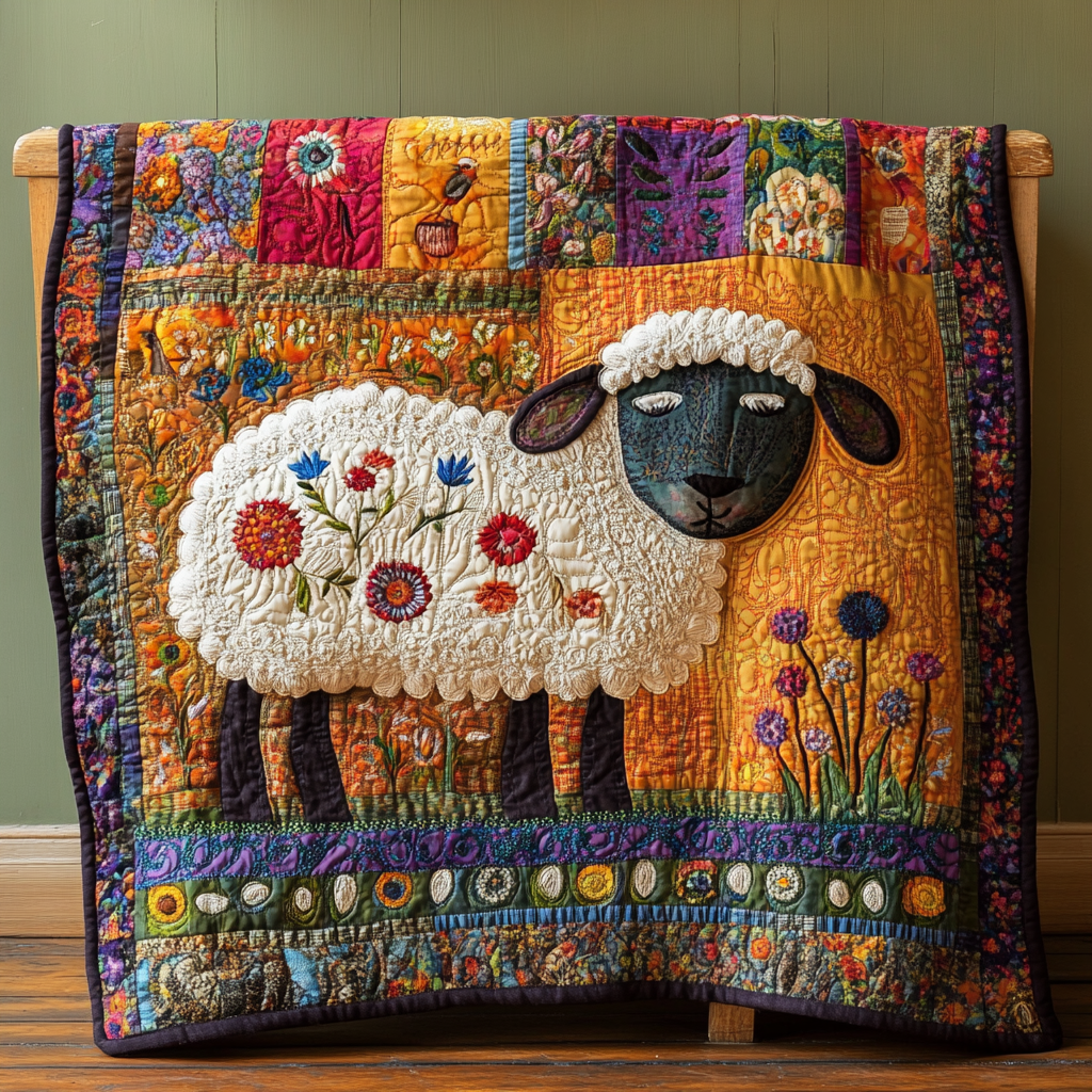 Sheep DAI070824127 Quilt Blanket