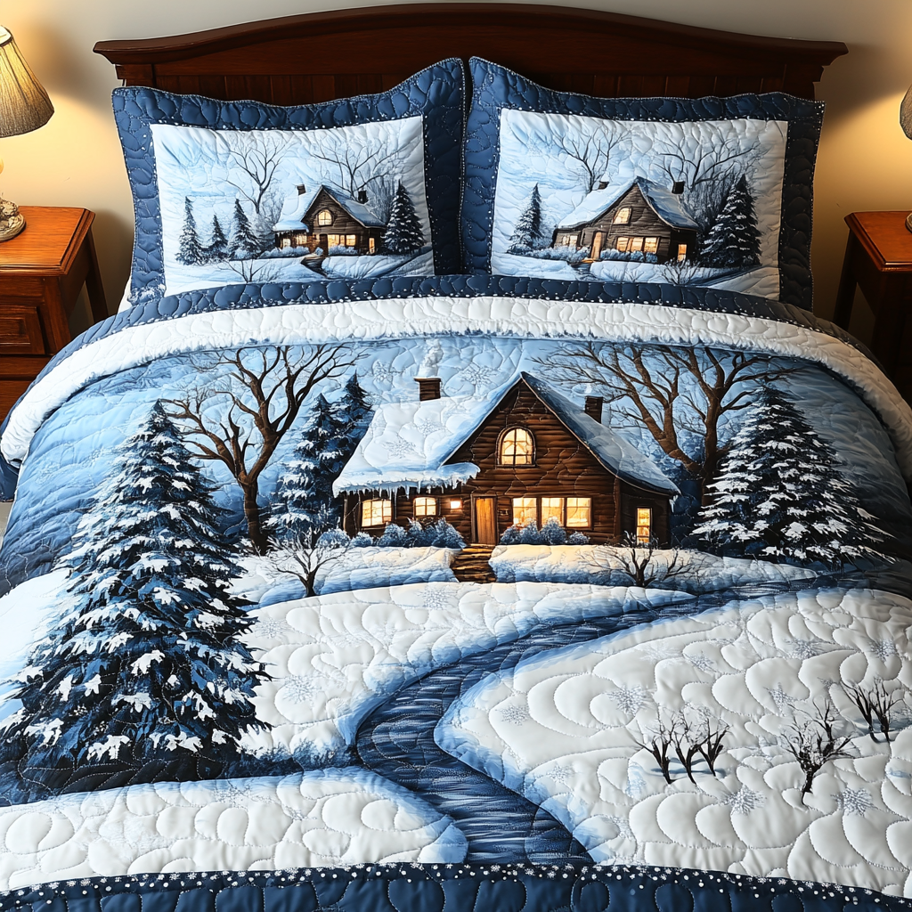 Snowy Landscape TAI201124075 Quilt Bedding Set