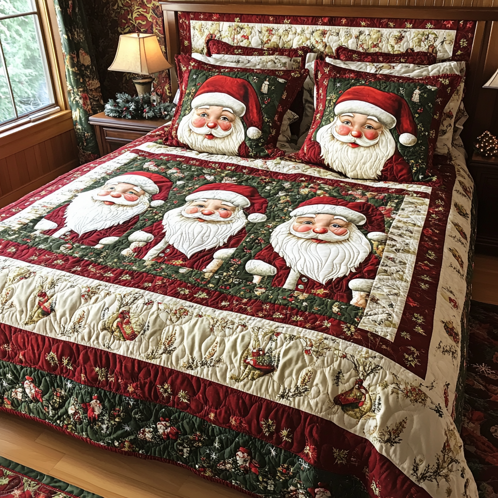 Christmas Santa TAI181024191 Quilt Bedding Set